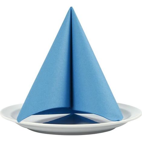 Serviette de table effet tissu colorée et résistante, une épaisseur. réf 598008