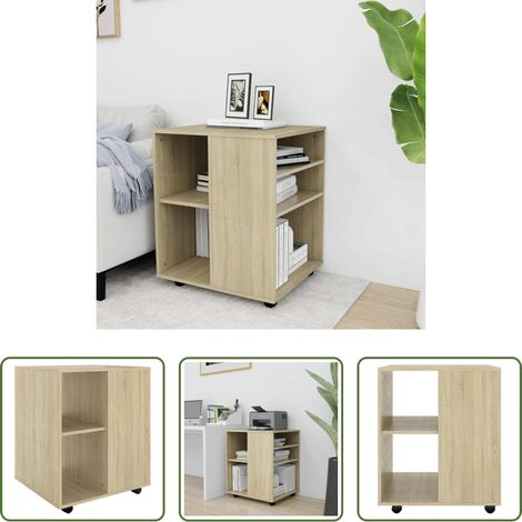 Armoire bureau - Armoire à roulettes Chêne Sonoma 60x53x72 cm Bois d'ingénierie (1/5)