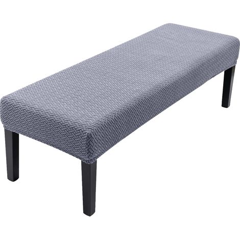 Housse extensible pour banc de salle à manger, housse de banc anti-poussière amovible et lavable, style 4