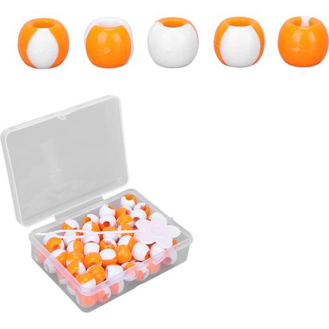 74 perles flexibles à tresser avec boîte de rangement et support pour création de bijoux cheveux et bracelets orange (1/5)