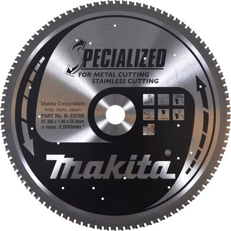 MAKITA B-33750 Specialized Metal / Inox 305mm x 25.4mm x 100T (1/4)