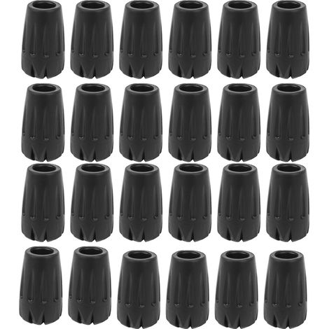 24 embouts en caoutchouc de poteau de trekking, protecteurs de pied de poteau de trekking, kit de remplacement (1/5)