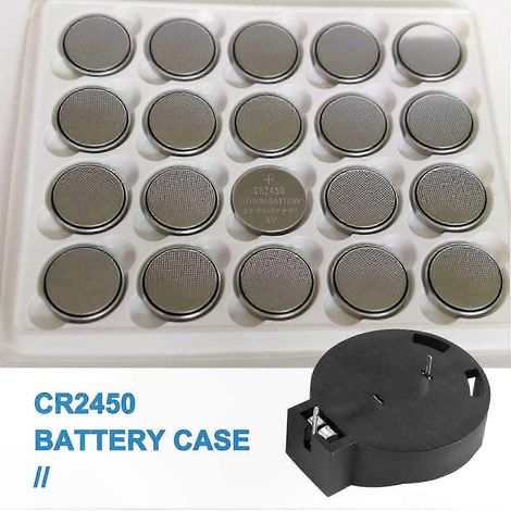 2-poliger Batteriehalter, 2er-Packung, lötbare CR2450-Batteriehalter für Elektronik- und DIY-Projekte (1/2)