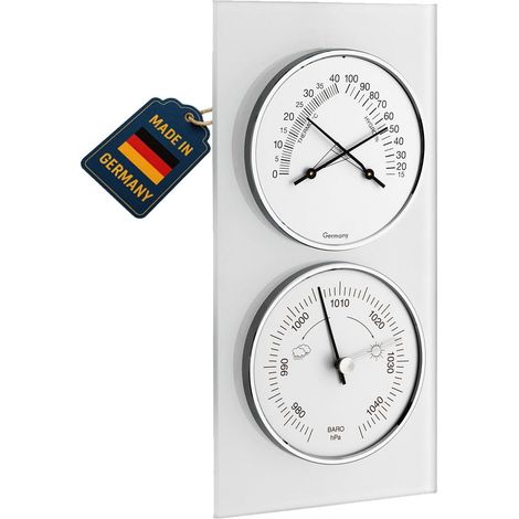 TFA Dostmann Stazione meteo analogica, 20.3022, compatta e moderna con termometro, igrometro e barometro, prodotta in Germania