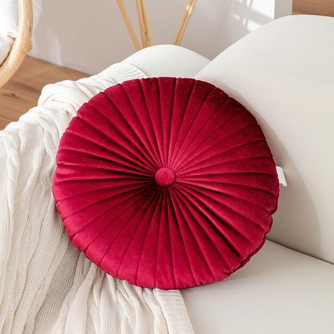Coussin Citrouille - Coussin Rond 40 x 40 cm - Décor Intérieur Salon Chambre - Coussin Fenêtre Épais - 1 Pièce (1/5)