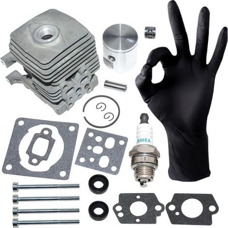 Kit Piston Cylindre - M14 - Pour Débroussailleuse Stihl FS38 2-Mix FS55 2-Mix FS55R 2-Mix KM55 2-Mix MM55 2-Mix - Référence 4140 020 1203