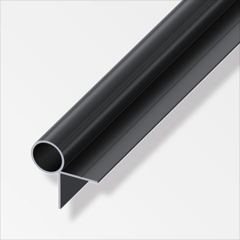 alfer Combitech Rundrohr Aluminium Ø 23,5 mm x 1 m schwarz