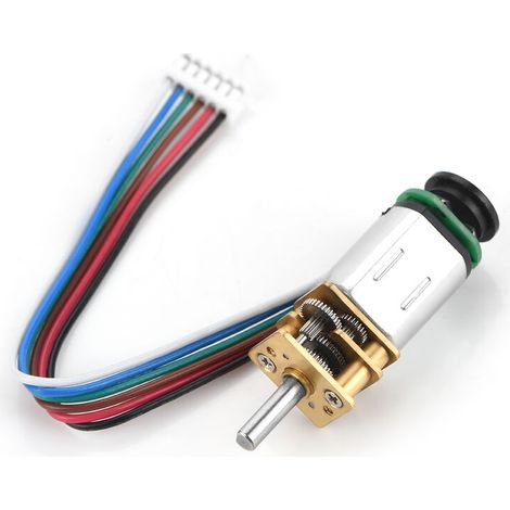 GBMQ-GM12BY20 2W DC6V Geared Motor with Hall Effect Magnetic Disc Encoder (6V 60RPM) (1/5)