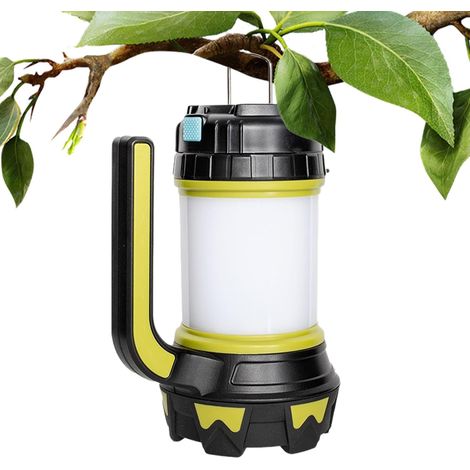 Lampe de Recherche, Projecteur Rechargeable avec Poignée et 6 Modes d'éclairage, Lampe Torche Électrique Puissante pour Chasse, Camping, Pêche, Bateau, Aventures en Plein Air, Cour, Jardin Éclairage (1/4)