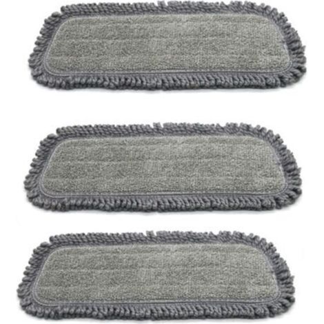 Almohadillas para fregona, funda de microfibra de 3 piezas para todo tipo de suelos, funda de repuesto de 42 x 14,6 cm para fregonas pulverizadoras y fregonas de revelador, lavable (1/4)