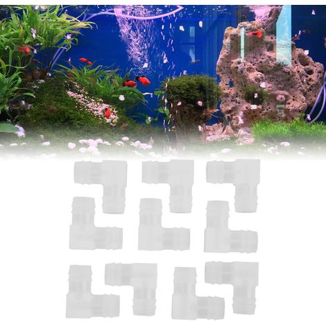 Raccords de Tuyau 90° pour Aquarium, Connecteurs L en Forme de Coudes (Lot de 20) (1/5)