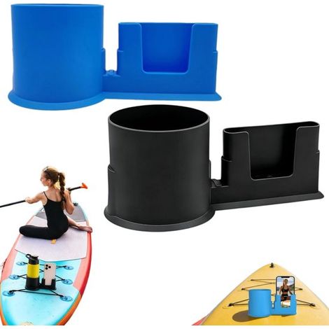 Porte-gobelets de paddle lot de 2 - boîtes de rangement pour kayak et planche de surf avec cordon, 19,8 x 8,3 cm (1/5)