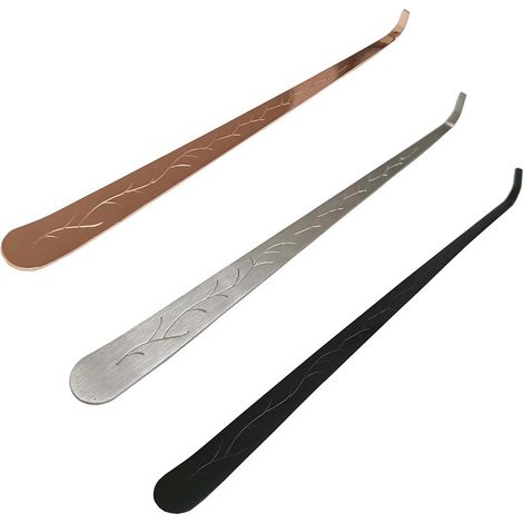 3 Pièces Balancier à Mèche en Acier Inoxydable Bougie Extincteur Con Long Manche Accessoires d’Entretien de Bougie (1/4)