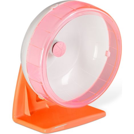 Roue à roulement à billes pour hamsters et autres rongeurs, tapis roulant silencieux et robuste (1/5)