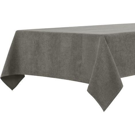 Nappe Noir Olive 140x240 cm hydrofuge microfibre duveteuse rectangulaire