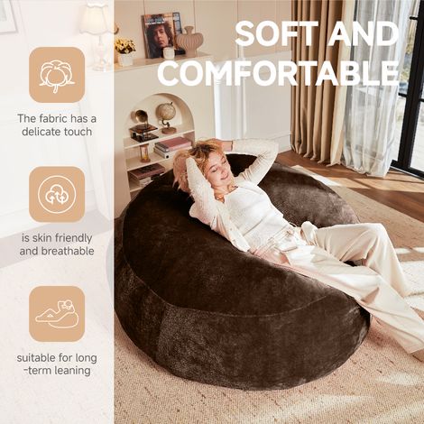 Pouf de 1,50 m,pouf,canapé pour adultes,chaise de lecture moelleuse et confortable,adaptée à la chambre,au balcon et à d’autres endroits (1/5)