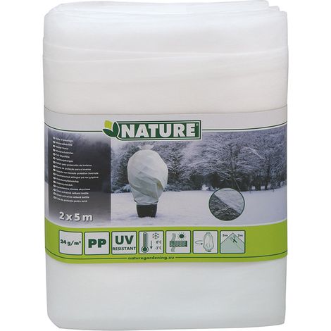 Voile d'hivernage 24 g/m² 2 x 5 m - Nature (1/4)