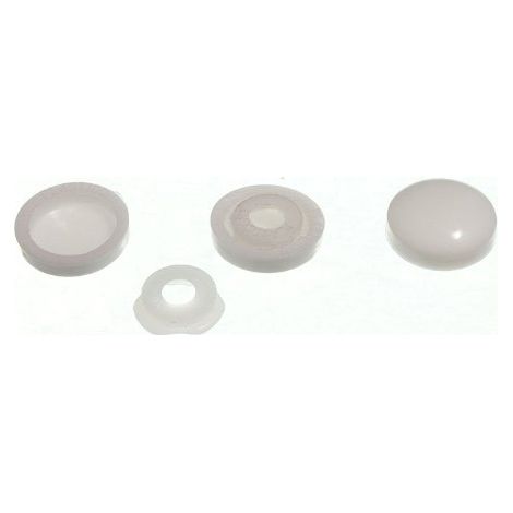 Lot de 4 cache-vis blancs pour dissimuler les vis (1/2)