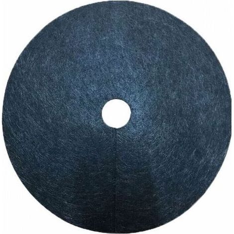 Lot de 10 tapis de paillage non tisss pour arbres - Protection contre les mauvaises herbes - Toile de paillage pour jardin PZCC (1/4)