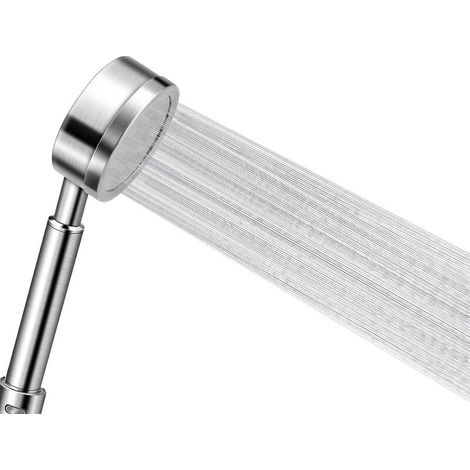 Hochdruck-Duschkopf aus Edelstahl 304, Dusche, Handbrause, Badezimmer, wassersparend, einfache Installation