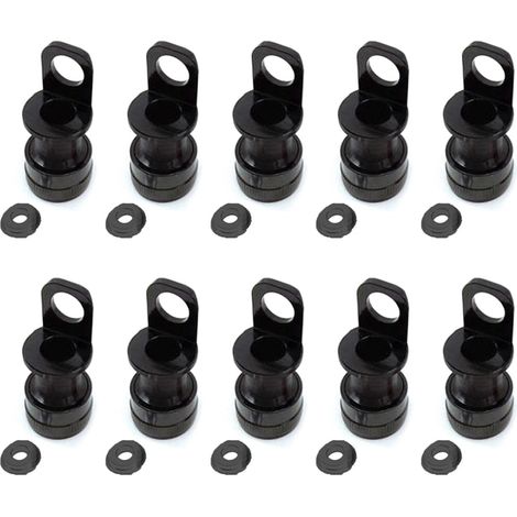 10X Support de PéDale à Dégagement pour Vélo Pliant pour Boucle Adaptateur de Fixation de de Cadre Portable Mks, Noir (1/5)