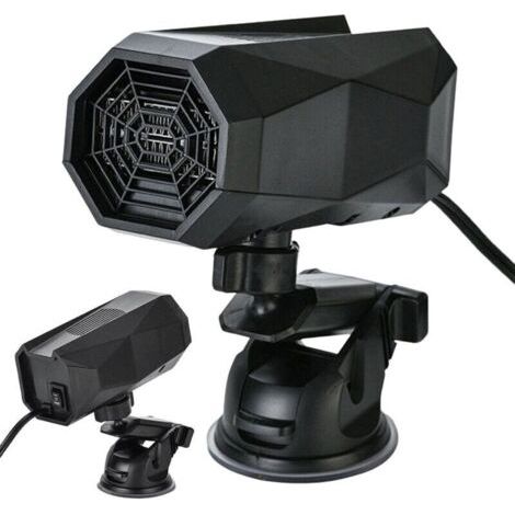 Windschutzscheibenenteiser – Tragbarer 12V 150W Windschutzscheibenenteiser und -entfeuchter, Winter-Autoheizlüfter mit 360°-Drehfuß