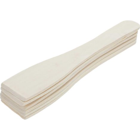 Ustensiles de cuisine plats en bois, lot de 12 spatules de barbecue couleur kaki, conçues pour les pique-niques et les grillades en extérieur (1/5)
