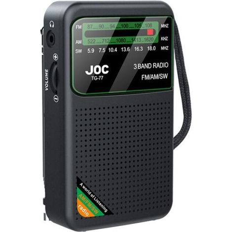 Radio de poche portable pour personnes âgées, haut-parleur intégré, mini récepteur radio aste de type C, FM, AM, SW (1/4)