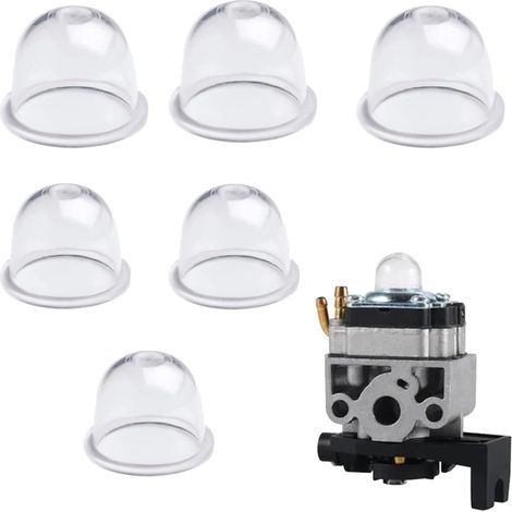 6 grandes (22 mm) et 6 petites (19 mm) pompe d'amorçage squib, piston d'amorçage de carburateur de pompe à carburant pour tondeuse à gazon, souffleur (1/5)