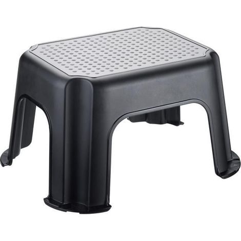 SUNDIS Tabouret/Marchepied 43,1x35,8x23,8 cm noir (1/5)