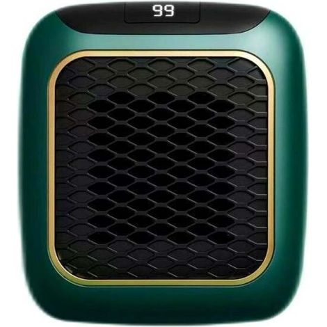 Mini radiateur mural vert, 800 W, chauffage rapide, thermostat réglable, protection intégrée (1/5)