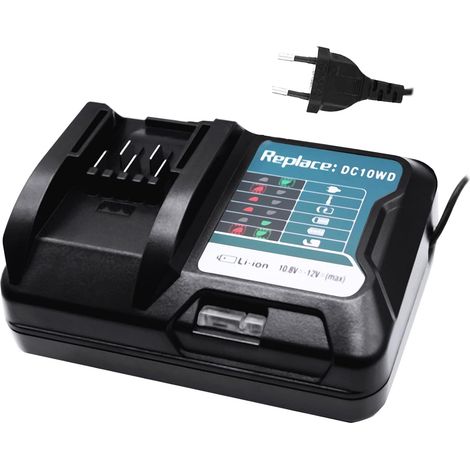 12V DC10WD Chargeur Remplacement pour DC10SB DC10WC DC10RE pour Batterie BL1040B BL1020B BL1021B BL1016 Bl1041B Tool DF031D DF0331D TD110D JR103D (1/5)
