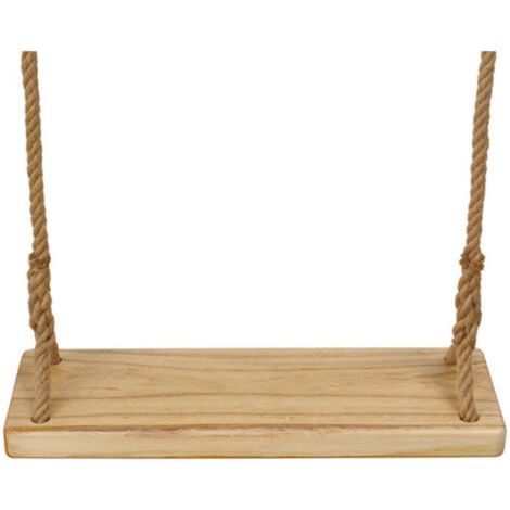 Balancoire Exterieur Bois , Balançoire Enfant Adulte , Bois avec Corde Jute Réglable Durable Balançoire Arbre en Bois pour Enfants Ados Adultes V7110C (avec des Ceintures de Connexion) (1/5)