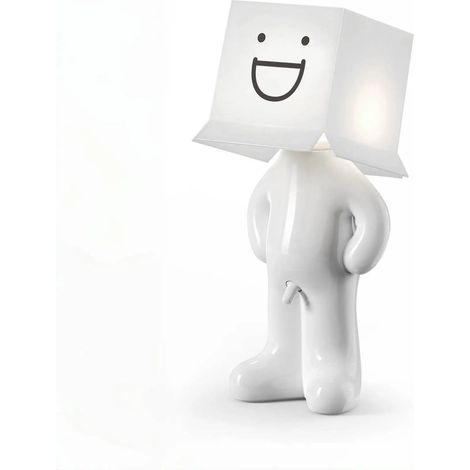 Lampe de bureau créative à prise USB (blanche) pour garçons joueurs, avec design plissé, lampe de lecture LED plissée unique (1/3)