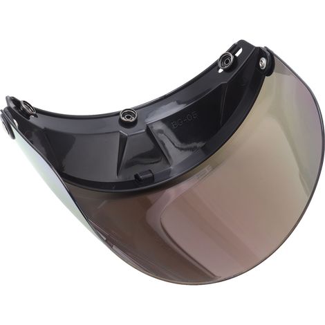 Visière de casque de moto amovible avec bouton métallique, protection UV, réglable et anti-éblouissement (1/5)