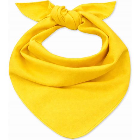 Sciarpa da collo, sciarpa triangolare, bandana, cotone, giallo (1/5)