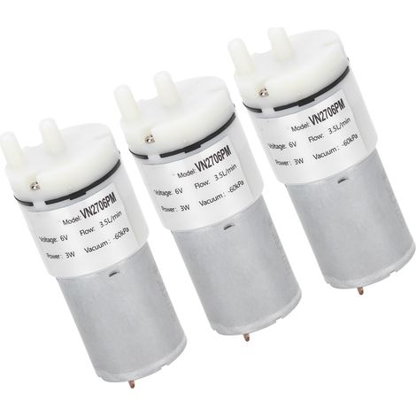 3er-Pack Mikro-Wasserpumpe, Mini-Tauchmotor, Aquarium-Luftzubehör, DC6V VN2706PM (1/5)