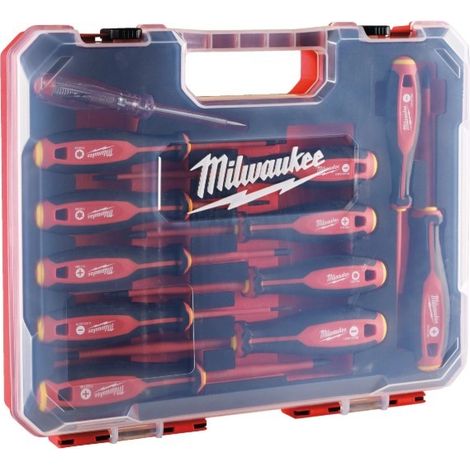 Kit di giraviti isolati fino a 1000V 12 pezzi Milwaukee 4932479095