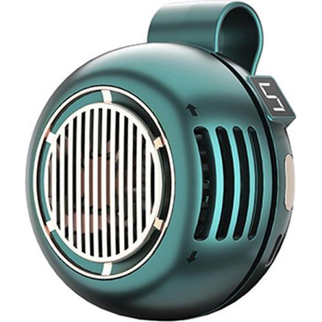 Ventilateur à pince portable d'extérieur, petit ventilateur à clipser sur une chemise ou une taille, 5 vitesses, rotation à 360°, ventilation personnelle. (1/5)