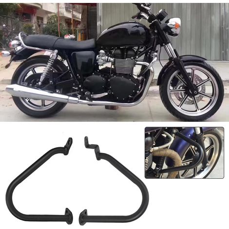 1 paire de protections de moteur pour moto Bonneville T900 T100 (2009-2017) - Noir (1/5)