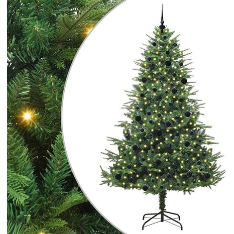 Albero di Natale Artificiale Pre-illuminato con Set di Palline vidaXL (1/5)