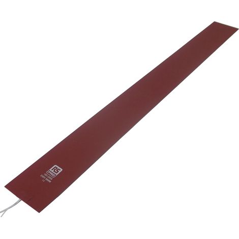 Tapis chauffant en silicone Rectangle RS PRO, 230 V c.a., 800 W, 102 x 1016mm ( Prix pour 1 )