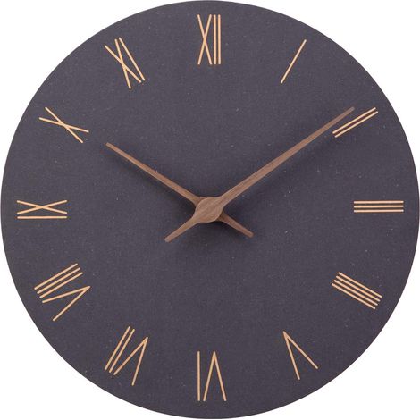 Horloge Murale en Bois MDF - sans tic-tac - Silencieuse - Moderne - 30 cm - Grande Horloge Murale à Piles - Facile à Lire - pour Chambre, Maison, Cuisine, Chambre à Coucher, Bureau, école (1/5)