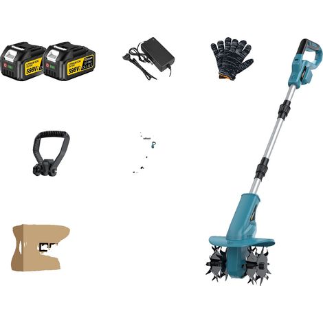 Motoculteur Électrique, Moteur Sans Balais, Batterie Incluse, 2 Batterie (1/2)