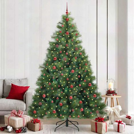 vidaXL Árbol de Navidad artificial con 300 LED Verde 240 cm PE y PVC (1/5)