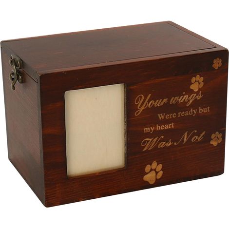 Personalisierte Hundeurne aus Holz für Hundeasche, Gedenkurne für Katzenasche, Haustierurne für Hundeverlustgeschenke, Haustierurnen, u (1/5)