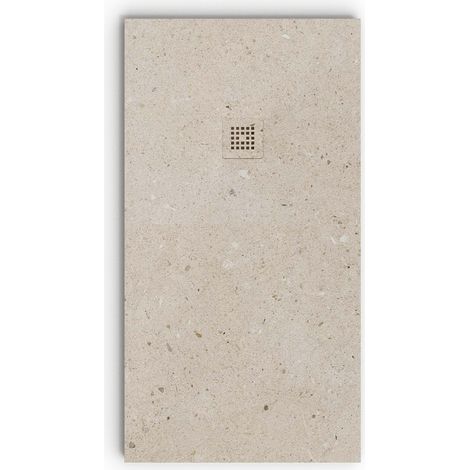 Receveur de douche 3D 70x100 – Modèle RUDIX effet ciment – Épaisseur 3 cm – Surface antidérapante antibactérienne – Résistant aux chocs et rayures