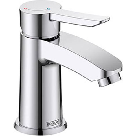 Bristan Apelo Eco Start Small Basin Mixer Tap with Clicker Waste - Chrome