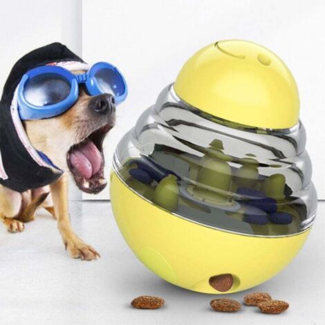 Dog Bite Toys Interactive Smart Food Dispenser Tipping Ball Pet Supplies