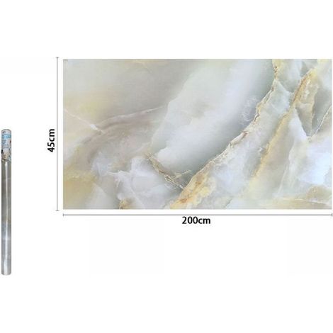 TrAdE Shop Traesio - Rotolo Pellicola Adesiva Parete Effetto Marmo 45 Cm X 2 Mt Mobili Cassetti 71257 -